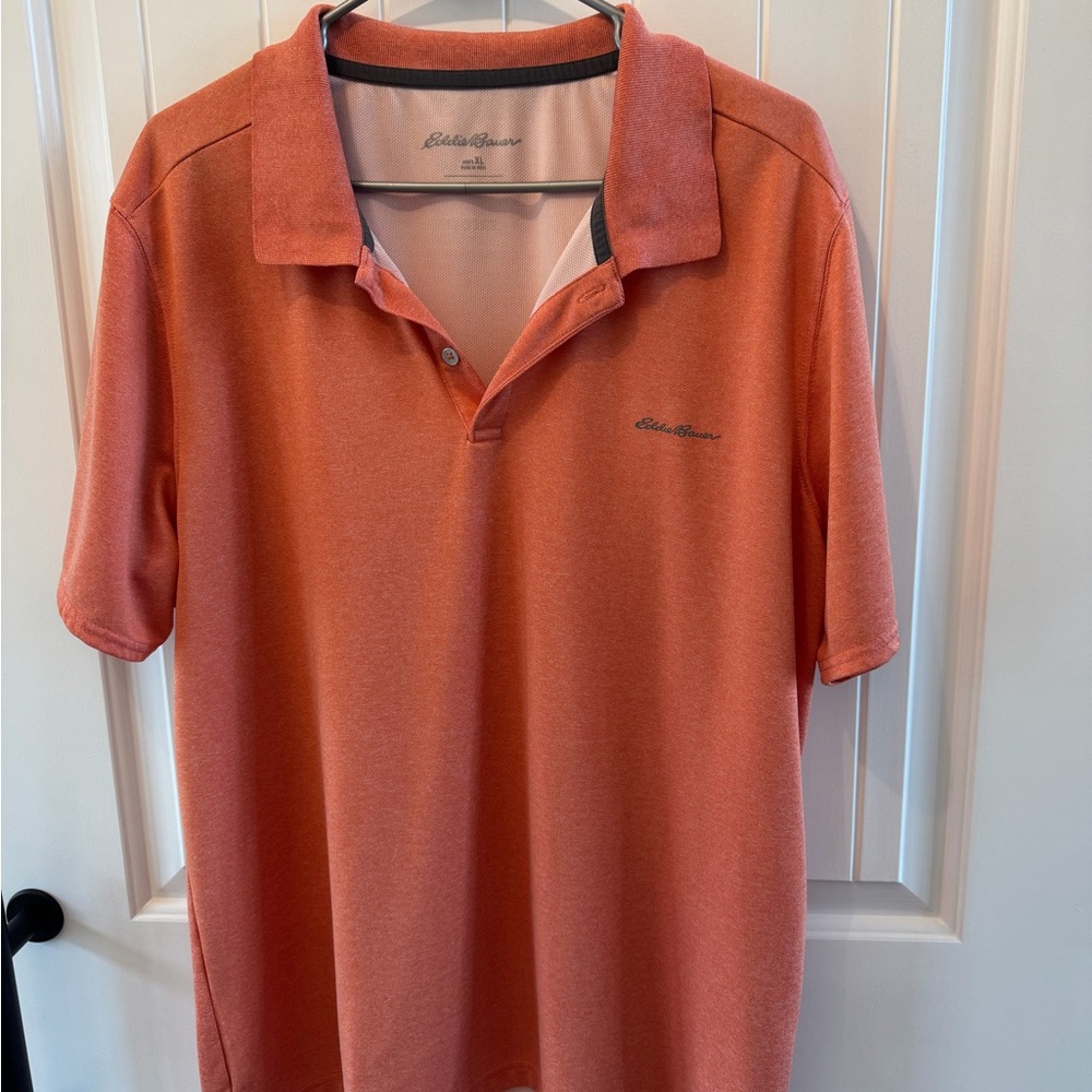 Eddie Bauer Men's Coral Polo Shirt